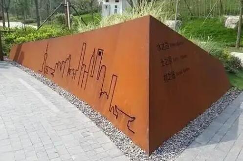 张北耐候钢挡土墙